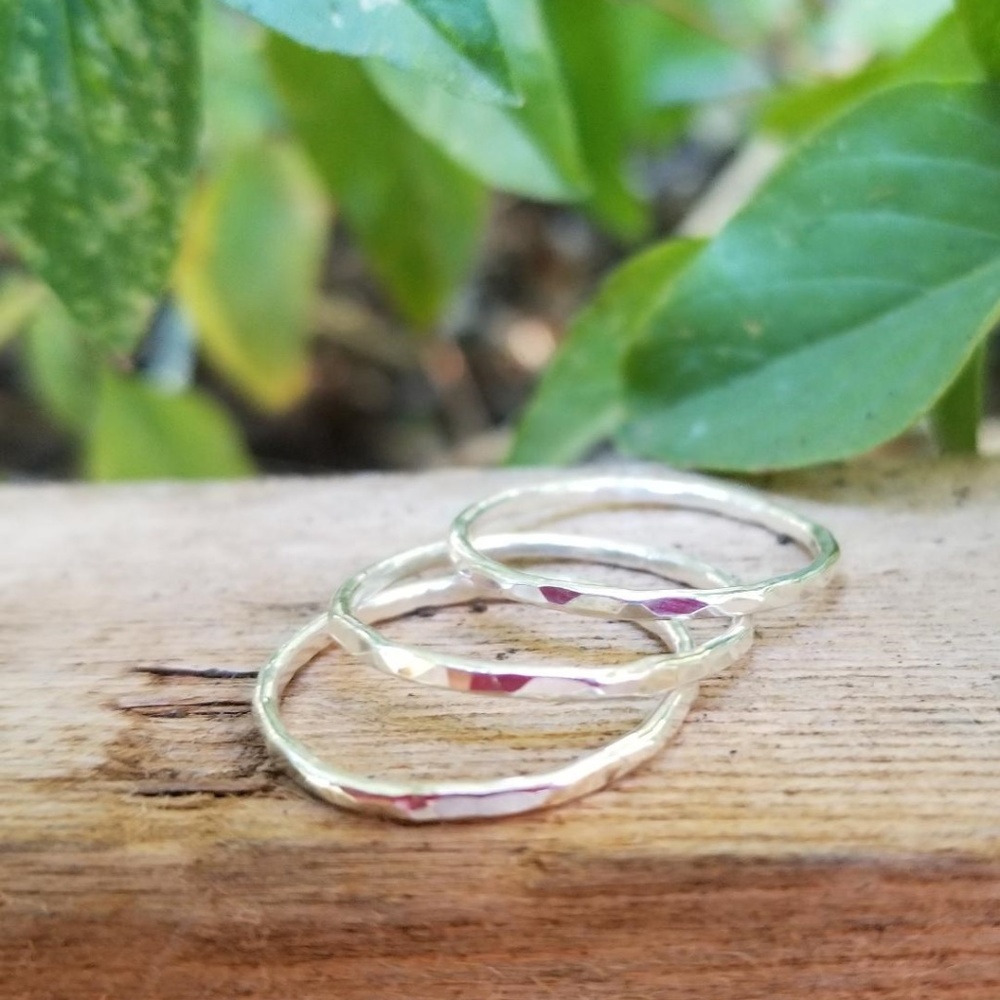 Textured Stackable Rings